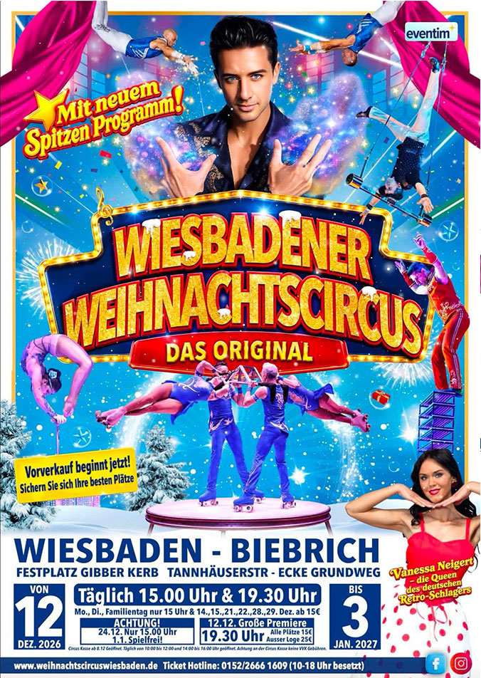 Plakat Wiesbadener Weihnachtscircus